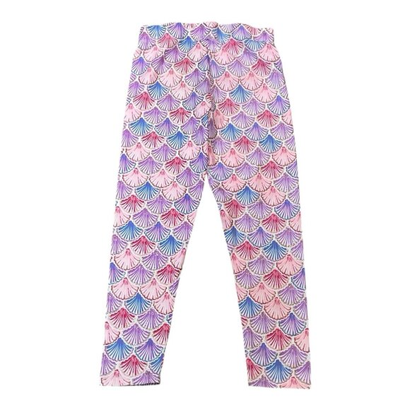 Tommy Bahama Girls Leggings Mermaid Seashell Scales Glitter Medium 7/8 - Picture 5 of 5